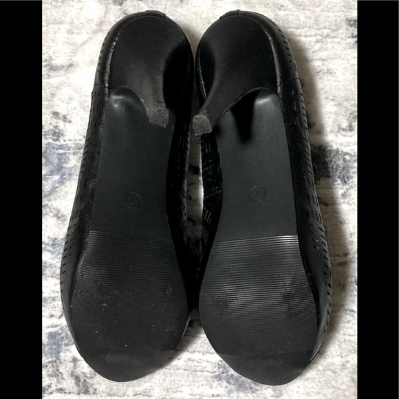 Charming Charlie Black Peep-toe Heels - Picture 7 of 10